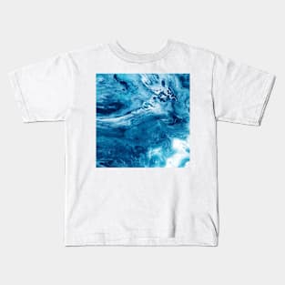 Abstract Acrylic Sea Kids T-Shirt